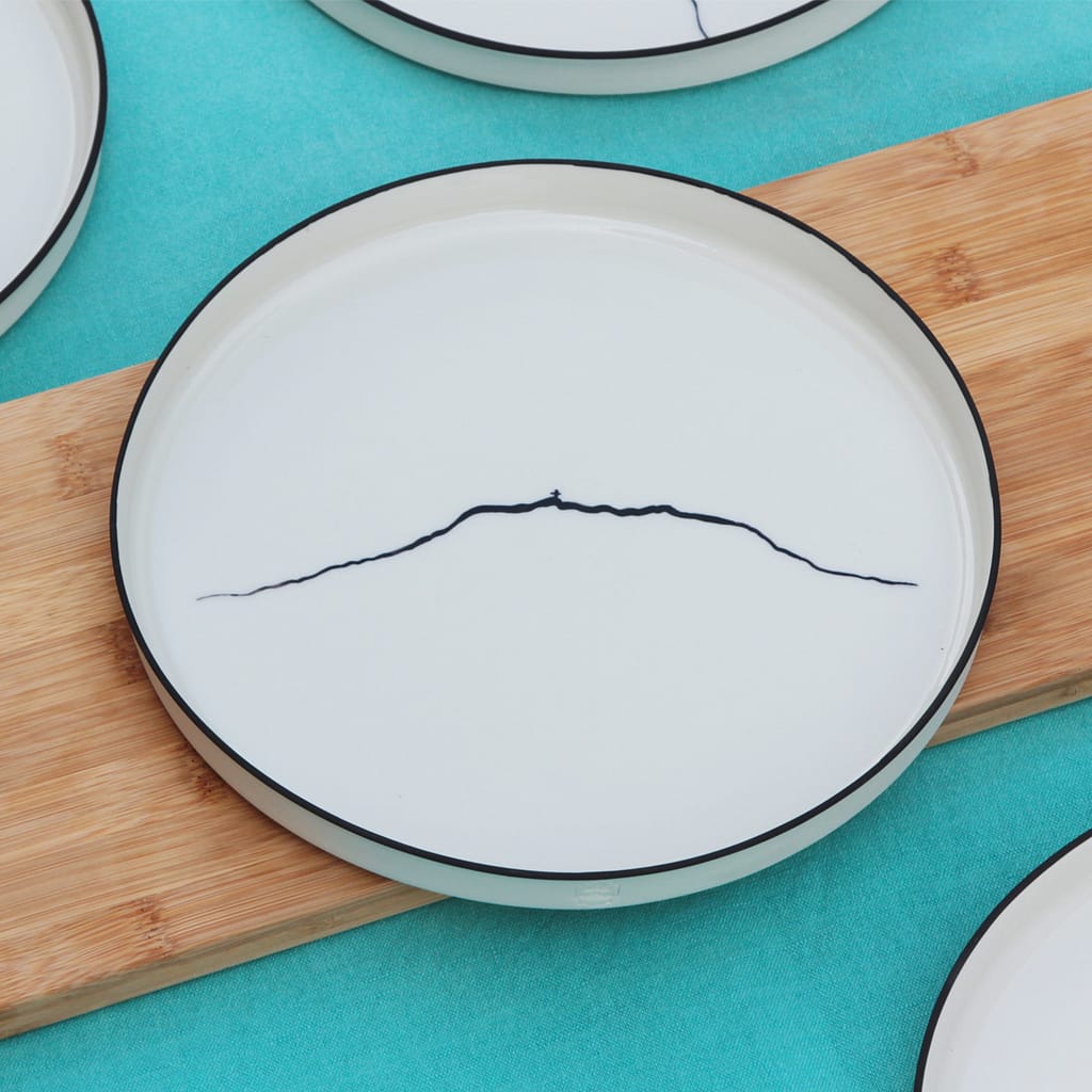 Sainte-Victoire assiette en porcelaine sainte victoire
